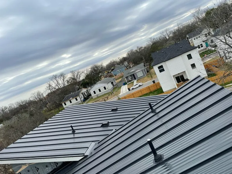 Standing seam metal roof panels with vents for Skylight Repair in Mundelein